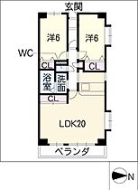 ビラ三秀山中  ｜ 愛知県名古屋市昭和区山中町1丁目（賃貸マンション2LDK・4階・75.38㎡） その2