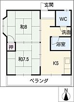 グリーンビル  ｜ 愛知県名古屋市昭和区福原町1丁目（賃貸マンション2K・2階・39.00㎡） その2