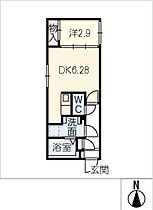 ｑｕａｄｏｒ　御器所NOIR  ｜ 愛知県名古屋市昭和区御器所3丁目（賃貸マンション1DK・2階・29.48㎡） その2