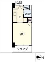 岡田第1ビル  ｜ 愛知県名古屋市瑞穂区田辺通3丁目（賃貸マンション1K・3階・25.00㎡） その2