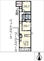 Ｍｉｌｌｅ　Ｃｌａｉｒｅ  ｜ 愛知県名古屋市瑞穂区惣作町3丁目（賃貸マンション2LDK・3階・71.39㎡） その2