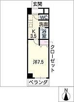 ヴィルテ山崎  ｜ 愛知県名古屋市瑞穂区萩山町1丁目（賃貸マンション1K・2階・23.66㎡） その2