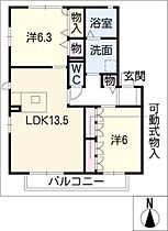 サニーヒル桜台  ｜ 愛知県名古屋市南区桜台2丁目（賃貸アパート2LDK・1階・62.85㎡） その2