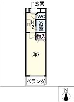 ヒルズ植田  ｜ 愛知県名古屋市天白区井口2丁目（賃貸マンション1K・4階・22.52㎡） その2