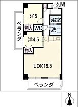 クロックタワー植田  ｜ 愛知県名古屋市天白区植田3丁目（賃貸マンション2LDK・4階・60.50㎡） その2