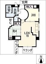 ＣＡ　Ｄ’ＯＲＯ　ＭＵＲＯＧＡ  ｜ 愛知県名古屋市天白区植田3丁目（賃貸マンション2LDK・6階・65.12㎡） その2