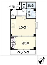 ジュナール 301 ｜ 愛知県名古屋市天白区池場1丁目1211番地（賃貸マンション1LDK・3階・43.03㎡） その2