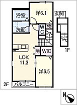 フェリース焼山  ｜ 愛知県名古屋市天白区焼山2丁目（賃貸アパート2LDK・2階・61.09㎡） その2