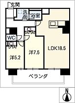 ジョイフル岐阜駅　カーサ・イースト  ｜ 岐阜県岐阜市高砂町1丁目（賃貸マンション2LDK・20階・69.51㎡） その2