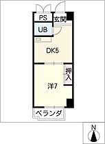 おとらやビル  ｜ 岐阜県岐阜市矢島町2丁目（賃貸マンション1DK・7階・25.00㎡） その2