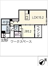 シャーメゾンけやき通り  ｜ 岐阜県岐阜市弁天町1丁目（賃貸マンション1LDK・2階・52.94㎡） その2