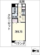 Ｃａｓｔｌｅ　Ｈｉｌｌｓ柳ヶ瀬  ｜ 岐阜県岐阜市神田町3丁目（賃貸マンション1K・12階・29.26㎡） その2