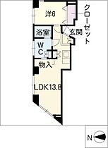 フリーライフ翔III  ｜ 岐阜県岐阜市鷹見町（賃貸マンション1LDK・5階・46.15㎡） その2