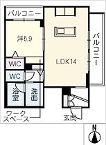 SHAMAISON ESTATE  ｜ 岐阜県岐阜市六条北4丁目（賃貸マンション1LDK・3階・48.10㎡） その2