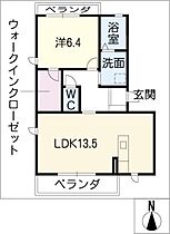 Ｌｅ　Ｐｒｕｎｉｅｒ　Ｂ棟  ｜ 岐阜県岐阜市鶴田町1丁目（賃貸マンション1LDK・3階・51.00㎡） その2