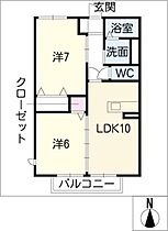 Ｓｏｃｉｅ  ｜ 岐阜県岐阜市岩栄町2丁目（賃貸アパート2LDK・2階・53.97㎡） その2