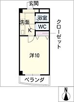 グランドゥール柳森  ｜ 岐阜県岐阜市柳森町2丁目（賃貸マンション1K・4階・27.51㎡） その2