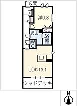 ウノディローロ  ｜ 岐阜県岐阜市玉姓町2丁目（賃貸マンション1LDK・1階・50.70㎡） その2