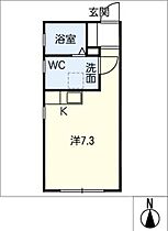 レジデンスマーブルII号館  ｜ 岐阜県岐阜市千手堂南町3丁目（賃貸マンション1R・1階・23.40㎡） その2