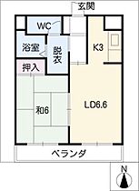 シャルム恵　Ｅ～Ｈタイプ  ｜ 岐阜県岐阜市柳津町本郷1丁目（賃貸マンション1LDK・4階・34.02㎡） その2