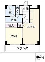 クレスト三里  ｜ 岐阜県岐阜市六条大溝4丁目（賃貸マンション1LDK・2階・41.40㎡） その2