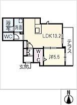 シャーメゾンステージ茜部本郷  ｜ 岐阜県岐阜市茜部本郷1丁目（賃貸マンション1LDK・1階・48.45㎡） その2