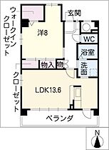 ＧＲＡＮＶＩＡ  ｜ 岐阜県羽島市竹鼻町駒塚（賃貸マンション1LDK・3階・53.70㎡） その2