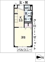 ハピネスＭ  ｜ 岐阜県瑞穂市本田（賃貸アパート1K・1階・28.02㎡） その2