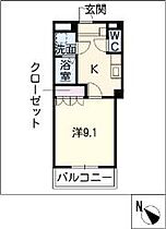 センターヒルズ（ＣＥＮＴＥＲ　ＨＩＬＬＳ  ｜ 岐阜県美濃加茂市蜂屋町上蜂屋（賃貸アパート1K・1階・30.96㎡） その2