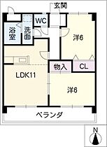 ＰＬＥＩＮ　ＳＯＬＥＩＬ  ｜ 岐阜県関市鋳物師屋7丁目（賃貸マンション2LDK・4階・51.84㎡） その2