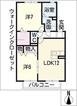 ＴｈｒｅｅＷｏｏｄｓＹ＆Ｆ　Ａ  ｜ 岐阜県羽島郡笠松町米野（賃貸アパート2LDK・1階・59.54㎡） その2