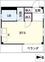 プレイス・メゾンＫＵＲＯＳＥ  ｜ 岐阜県羽島郡岐南町伏屋3丁目（賃貸マンション1K・2階・20.68㎡） その2