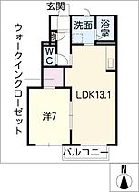 FISTFUL PEACEＯＫＵＤＡ　Ｃ  ｜ 岐阜県岐阜市芋島5丁目（賃貸アパート1LDK・1階・48.43㎡） その2