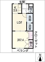 あすかII  ｜ 岐阜県羽島郡岐南町徳田9丁目（賃貸マンション1LDK・3階・39.60㎡） その2