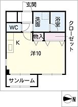 プリオル・エムII  ｜ 岐阜県羽島郡岐南町平島3丁目（賃貸マンション1R・2階・29.50㎡） その2