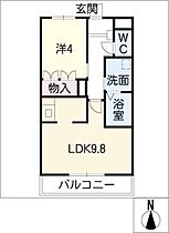 ソレイユ  ｜ 岐阜県羽島郡笠松町円城寺（賃貸マンション1LDK・2階・36.00㎡） その2