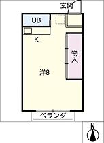 カーメルビル  ｜ 岐阜県羽島郡岐南町上印食4丁目（賃貸マンション1R・3階・28.08㎡） その2