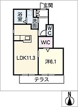 アールスメゾン  ｜ 岐阜県羽島郡笠松町東陽町（賃貸マンション1LDK・1階・44.27㎡） その2