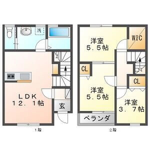 リーブルファイン長良福江 102｜岐阜県岐阜市長良福江町1丁目(賃貸アパート3LDK・1階・69.13㎡)の写真 その29