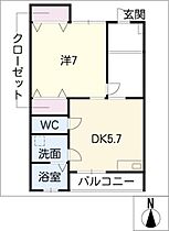 クレスト正木  ｜ 岐阜県岐阜市正木中4丁目（賃貸マンション1DK・2階・35.00㎡） その2