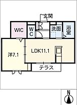 Ｍ’ｓ　ＳＴＡＧＥ　II  ｜ 岐阜県岐阜市福光南町（賃貸アパート1LDK・1階・45.66㎡） その2