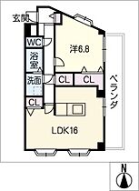 ＢＥＡＲ　ＦＩＥＬＤ  ｜ 岐阜県岐阜市萱場南1丁目（賃貸マンション1LDK・7階・54.46㎡） その2