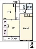 久世ビル  ｜ 岐阜県大垣市領家町2丁目（賃貸マンション2DK・2階・47.79㎡） その2