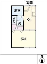 アネックス濃飛Ｂ棟  ｜ 岐阜県大垣市中野町4丁目（賃貸アパート1K・1階・24.42㎡） その2