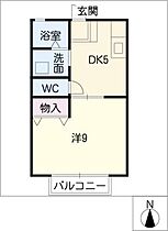 マリアージュ  ｜ 岐阜県大垣市新田町4丁目（賃貸アパート1DK・1階・33.30㎡） その2