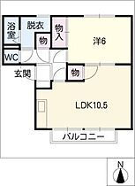 コート竹見ケ丘  ｜ 岐阜県各務原市那加東亜町（賃貸アパート1LDK・2階・46.60㎡） その2