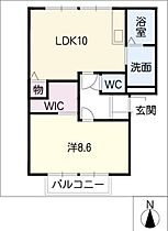 シャトータウン可児  ｜ 岐阜県可児市川合（賃貸アパート1LDK・1階・45.50㎡） その2