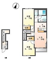 コーポＴＳＵＢＡＫＩ  ｜ 岐阜県加茂郡八百津町和知（賃貸アパート2LDK・2階・58.40㎡） その2