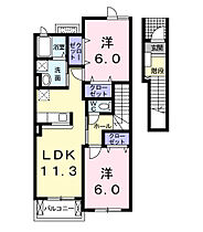 グラースメゾンＢ 202 ｜ 岐阜県美濃加茂市下米田町則光字若神子166番地（賃貸アパート2LDK・2階・58.48㎡） その2