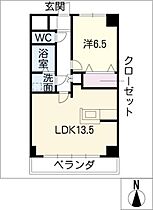 ウィルコートII  ｜ 岐阜県可児市川合（賃貸マンション1LDK・1階・45.39㎡） その2